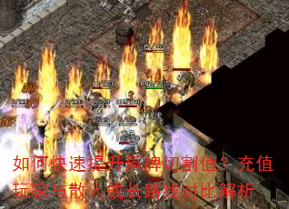 如何快速提升盾牌切割值?充值玩家与散人成长路线对比解析 如何快速提升盾牌切割值?充值玩家与散人成长路线对比解析