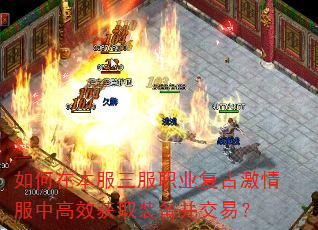 如何在本服三服职业复古激情服中高效获取装备并交易? 如何在本服三服职业复古激情服中高效获取装备并交易?