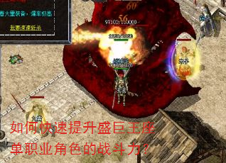 如何快速提升盛巨王座单职业角色的战斗力? 如何快速提升盛巨王座单职业角色的战斗力?