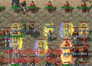 如何快速提升新版无赦加速单职业角色等级? 如何快速提升新版无赦加速单职业角色等级?